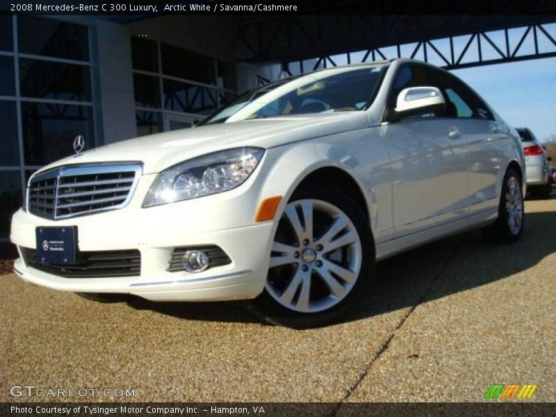 Arctic White / Savanna/Cashmere 2008 Mercedes-Benz C 300 Luxury