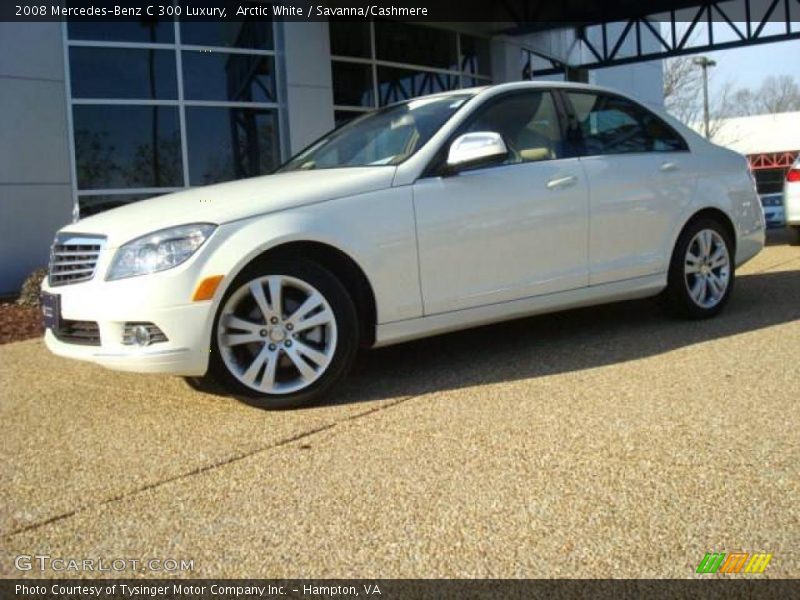 Arctic White / Savanna/Cashmere 2008 Mercedes-Benz C 300 Luxury