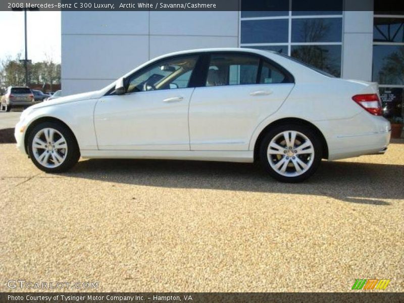 Arctic White / Savanna/Cashmere 2008 Mercedes-Benz C 300 Luxury