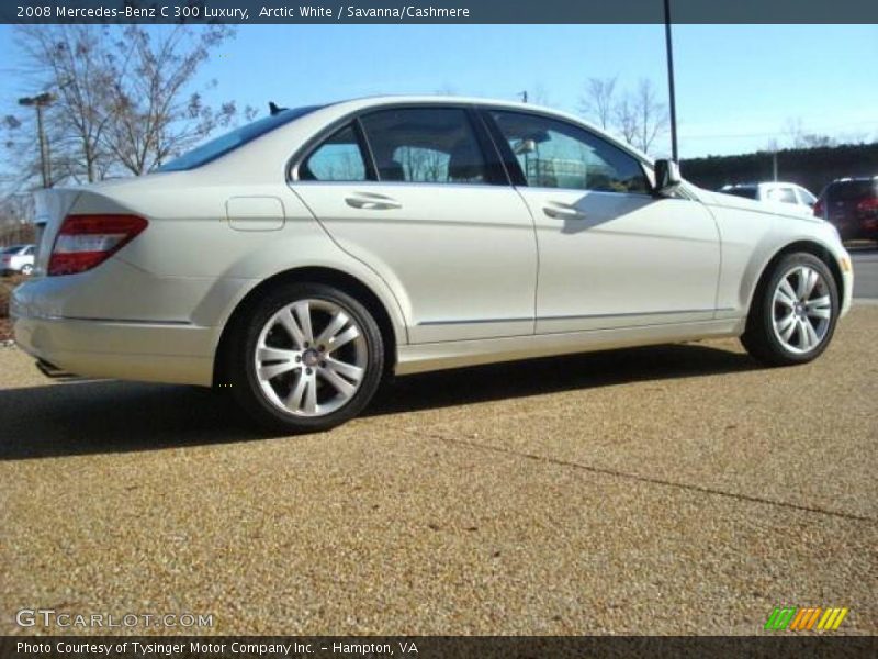 Arctic White / Savanna/Cashmere 2008 Mercedes-Benz C 300 Luxury