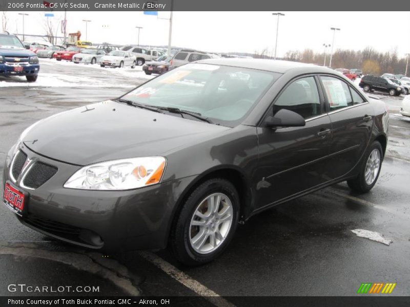 Granite Metallic / Ebony 2006 Pontiac G6 V6 Sedan