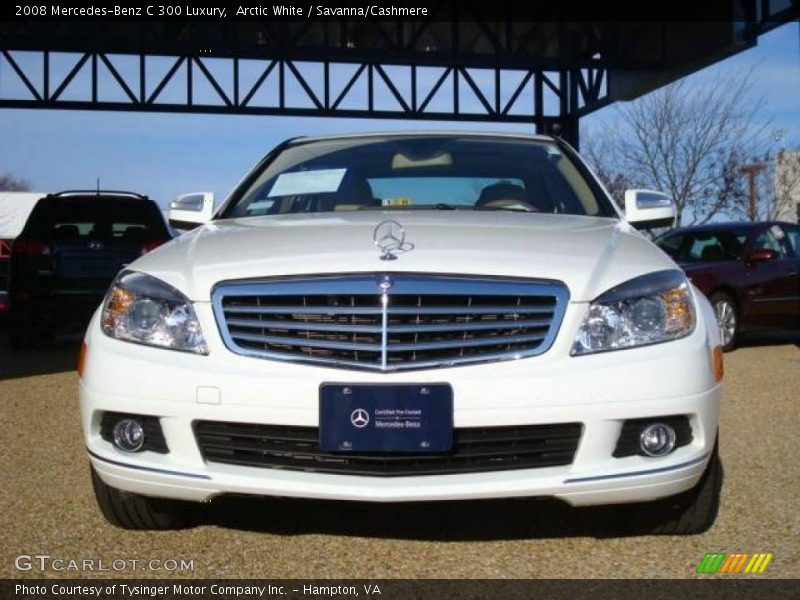 Arctic White / Savanna/Cashmere 2008 Mercedes-Benz C 300 Luxury