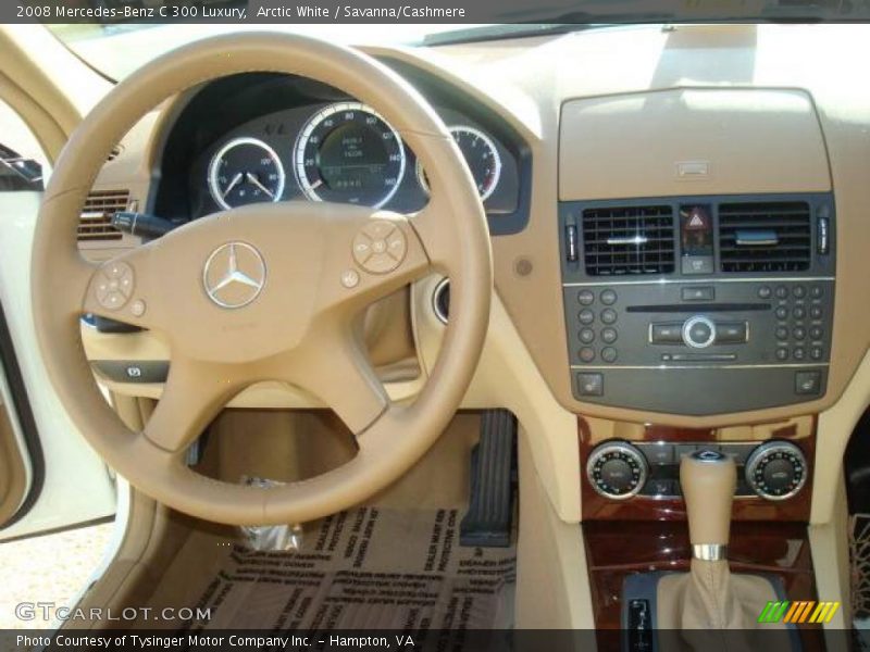 Arctic White / Savanna/Cashmere 2008 Mercedes-Benz C 300 Luxury