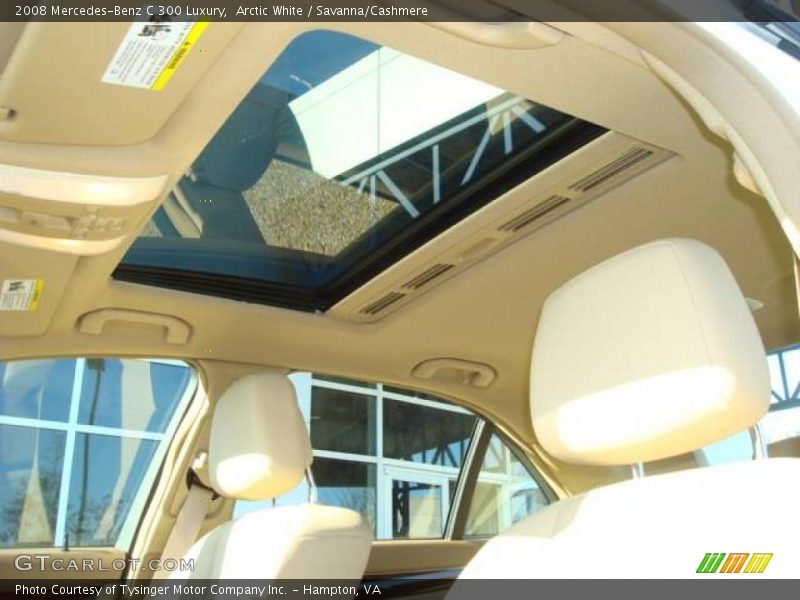 Arctic White / Savanna/Cashmere 2008 Mercedes-Benz C 300 Luxury