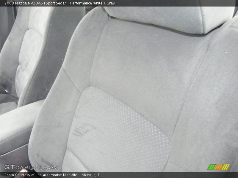 Performance White / Gray 2008 Mazda MAZDA6 i Sport Sedan