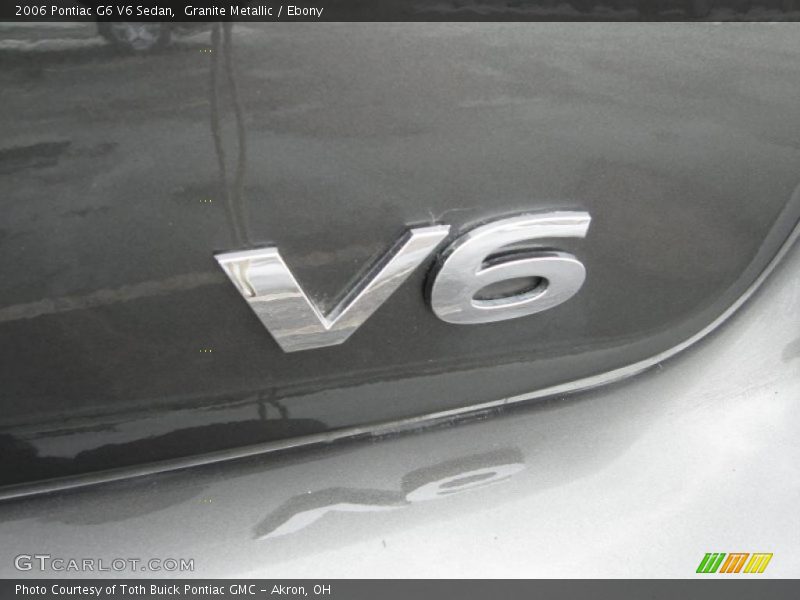 Granite Metallic / Ebony 2006 Pontiac G6 V6 Sedan