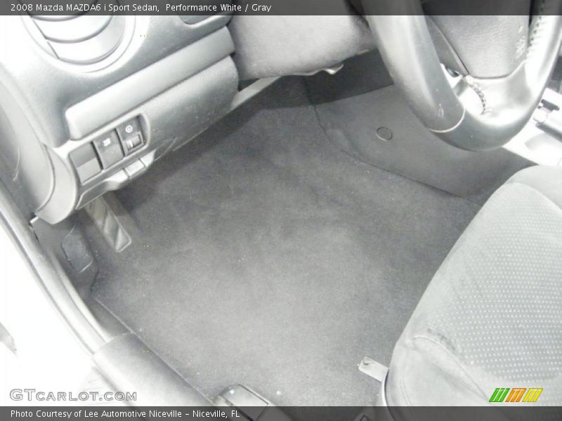 Performance White / Gray 2008 Mazda MAZDA6 i Sport Sedan