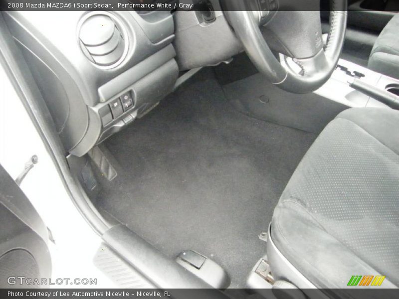 Performance White / Gray 2008 Mazda MAZDA6 i Sport Sedan