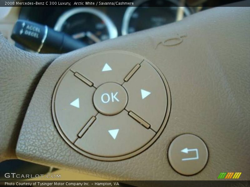 Arctic White / Savanna/Cashmere 2008 Mercedes-Benz C 300 Luxury