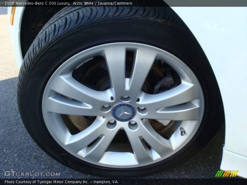 Arctic White / Savanna/Cashmere 2008 Mercedes-Benz C 300 Luxury