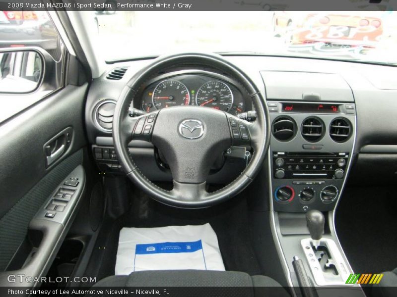 Performance White / Gray 2008 Mazda MAZDA6 i Sport Sedan