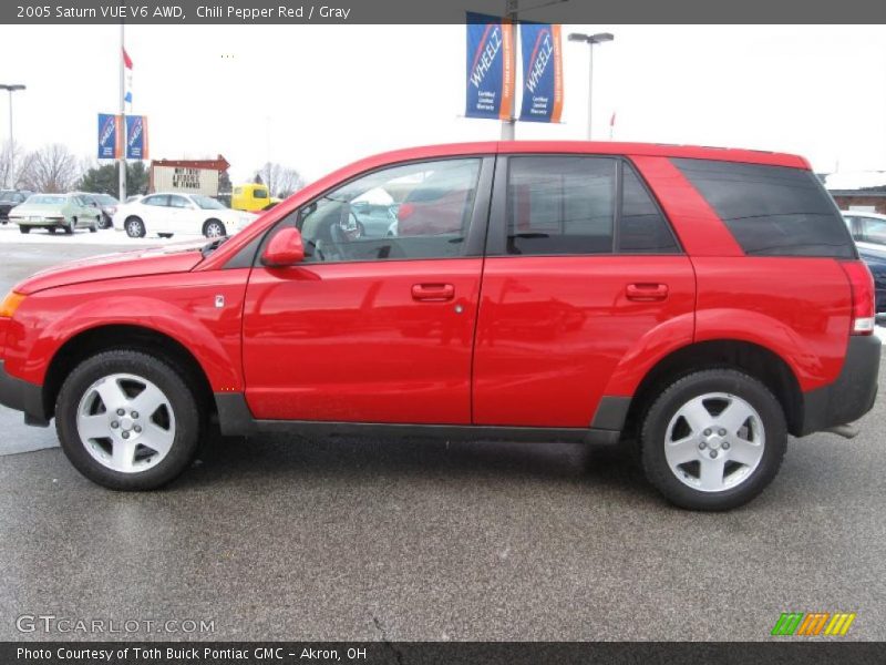 Chili Pepper Red / Gray 2005 Saturn VUE V6 AWD