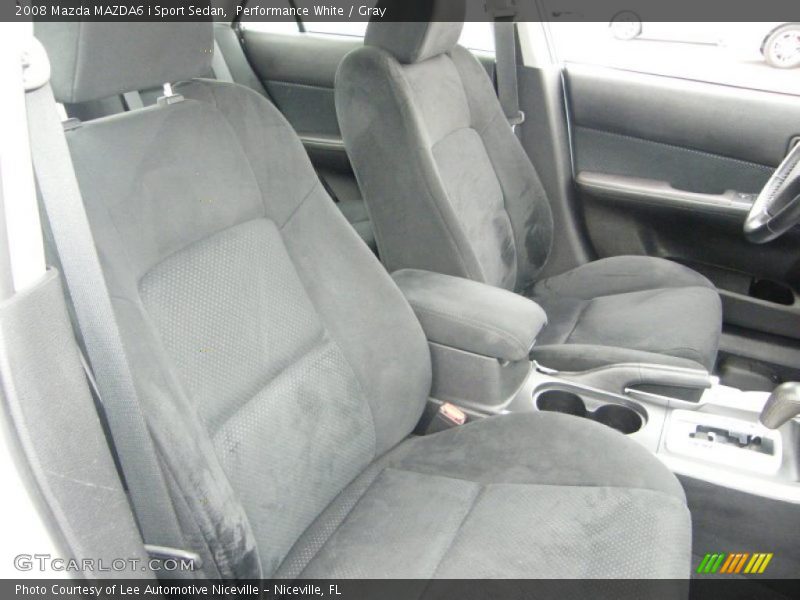 Performance White / Gray 2008 Mazda MAZDA6 i Sport Sedan