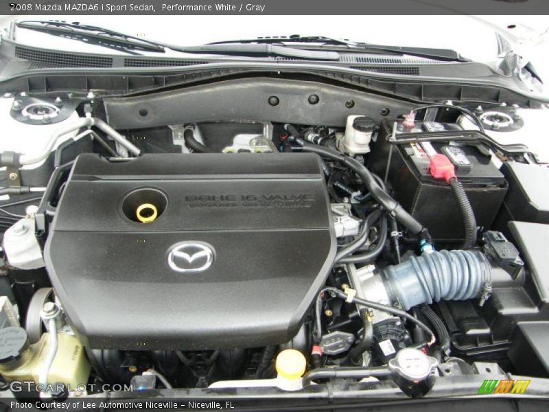 Performance White / Gray 2008 Mazda MAZDA6 i Sport Sedan