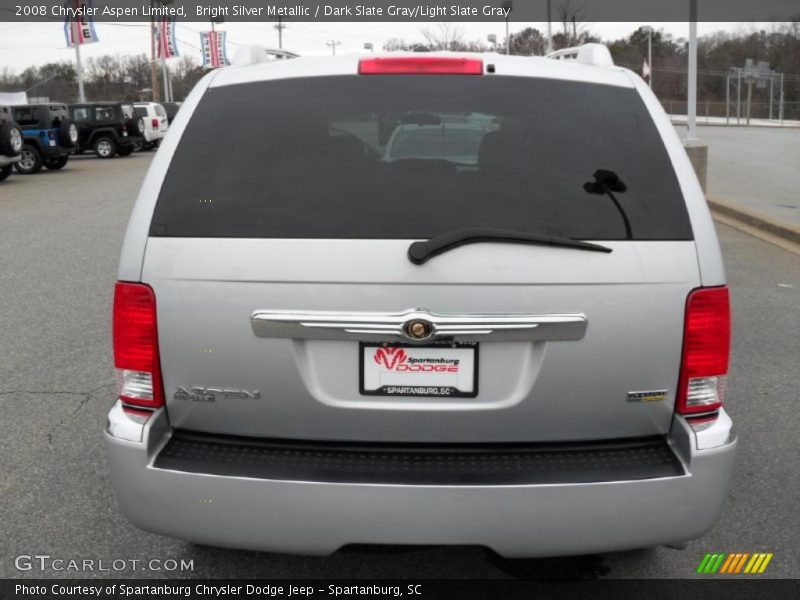 Bright Silver Metallic / Dark Slate Gray/Light Slate Gray 2008 Chrysler Aspen Limited