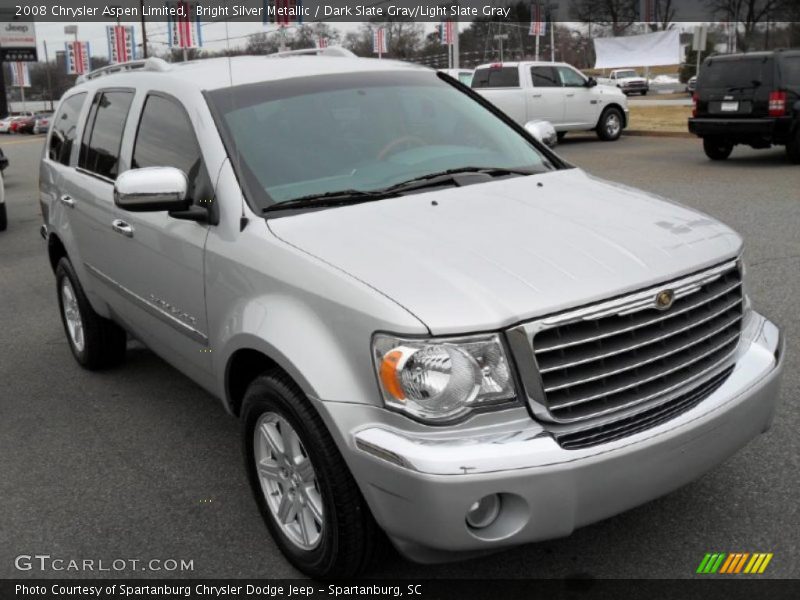 Bright Silver Metallic / Dark Slate Gray/Light Slate Gray 2008 Chrysler Aspen Limited