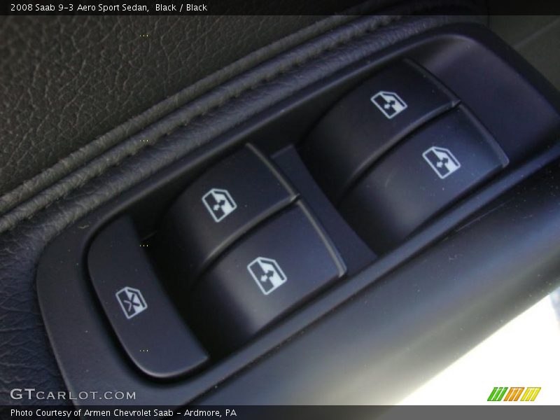 Black / Black 2008 Saab 9-3 Aero Sport Sedan