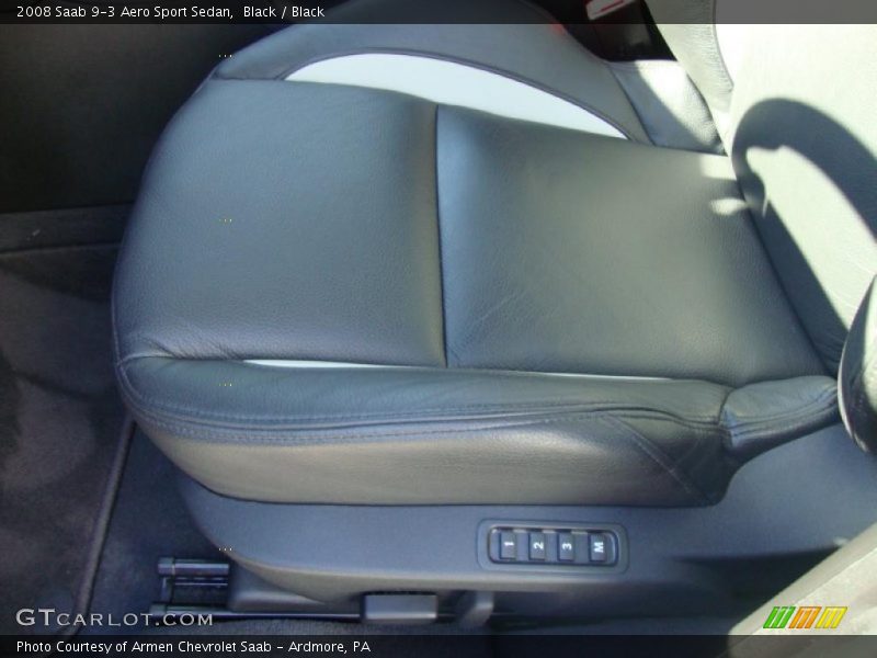 Black / Black 2008 Saab 9-3 Aero Sport Sedan