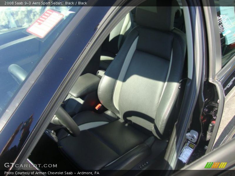 Black / Black 2008 Saab 9-3 Aero Sport Sedan