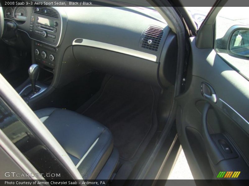 Black / Black 2008 Saab 9-3 Aero Sport Sedan