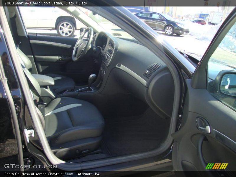 Black / Black 2008 Saab 9-3 Aero Sport Sedan