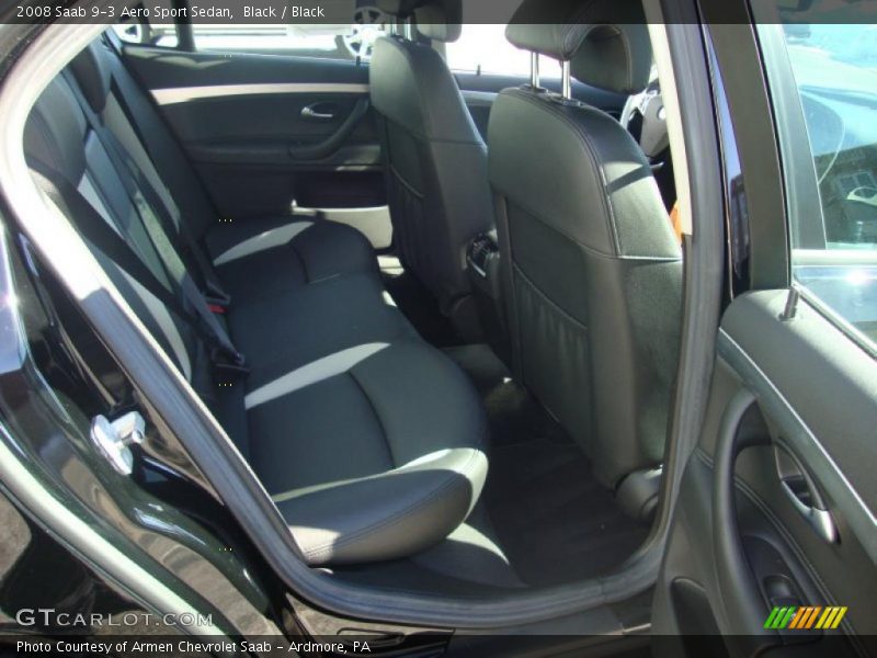 Black / Black 2008 Saab 9-3 Aero Sport Sedan