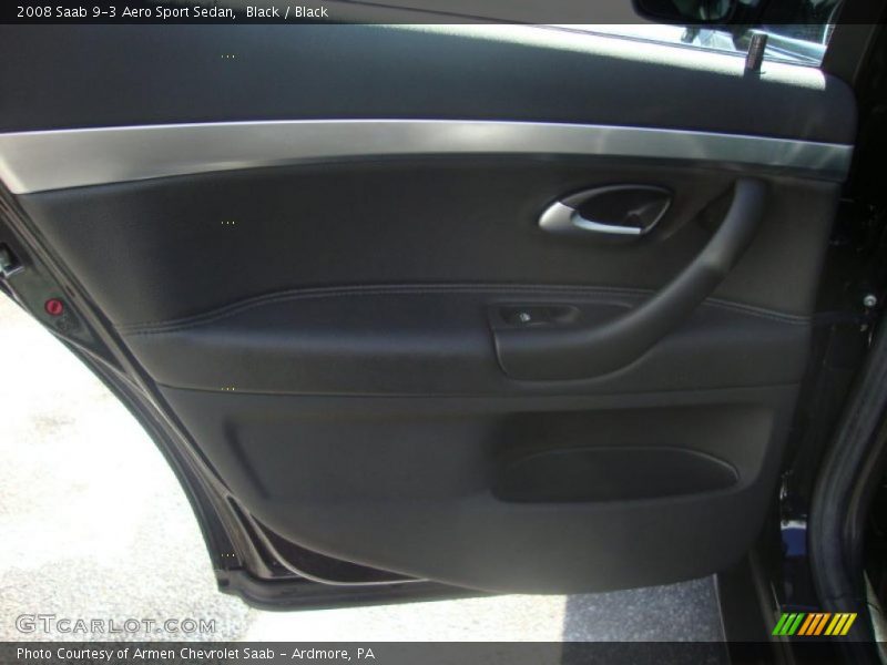 Black / Black 2008 Saab 9-3 Aero Sport Sedan