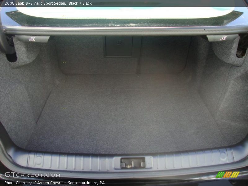 Black / Black 2008 Saab 9-3 Aero Sport Sedan