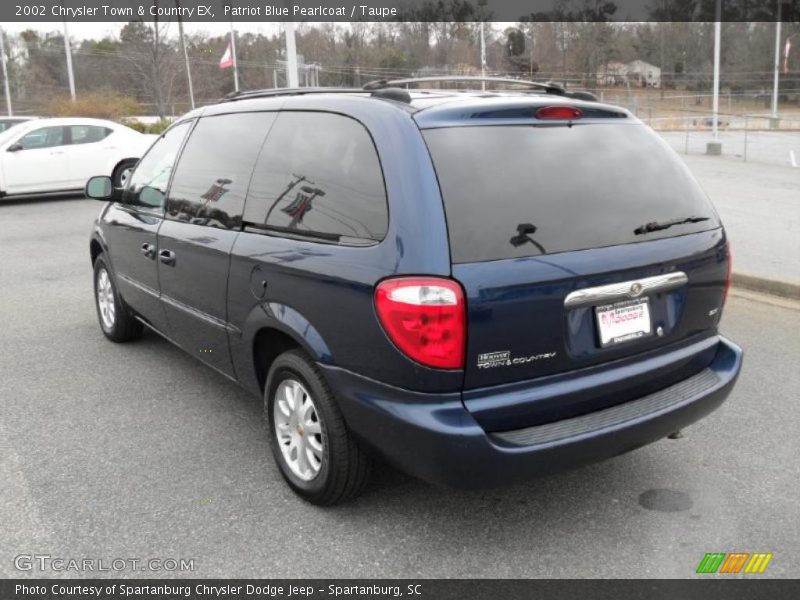 Patriot Blue Pearlcoat / Taupe 2002 Chrysler Town & Country EX