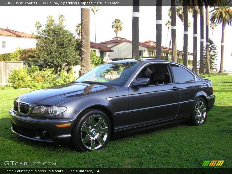 Sparkling Graphite Metallic / Black 2006 BMW 3 Series 330i Coupe