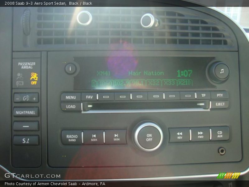 Black / Black 2008 Saab 9-3 Aero Sport Sedan