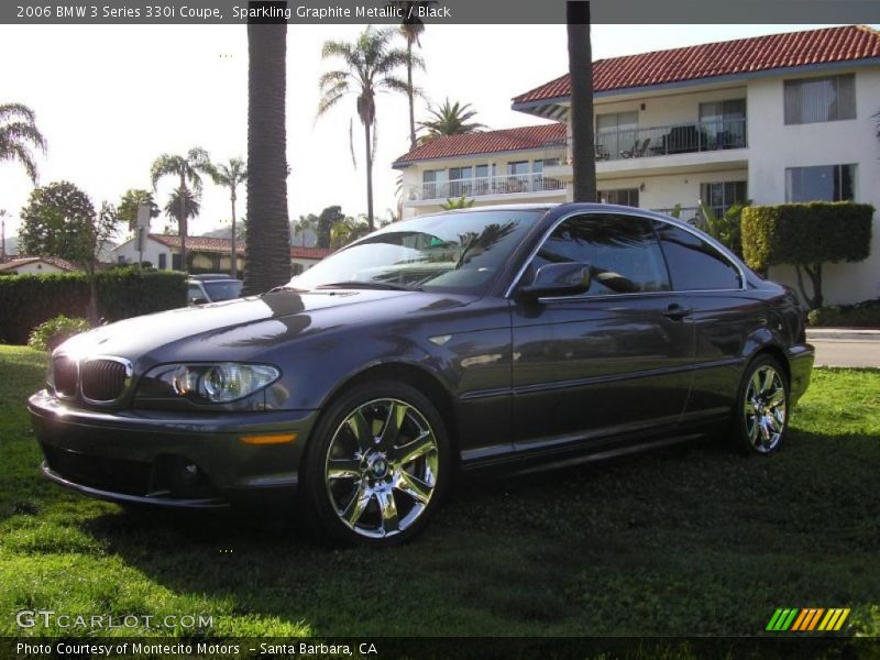 Sparkling Graphite Metallic / Black 2006 BMW 3 Series 330i Coupe