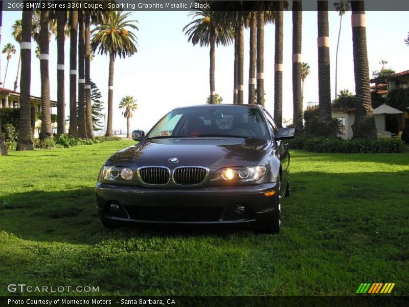 Sparkling Graphite Metallic / Black 2006 BMW 3 Series 330i Coupe