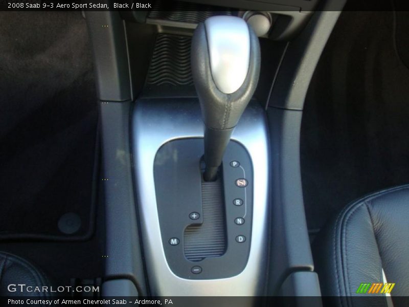 Black / Black 2008 Saab 9-3 Aero Sport Sedan