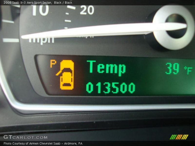 Black / Black 2008 Saab 9-3 Aero Sport Sedan