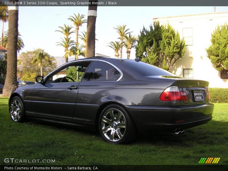 Sparkling Graphite Metallic / Black 2006 BMW 3 Series 330i Coupe