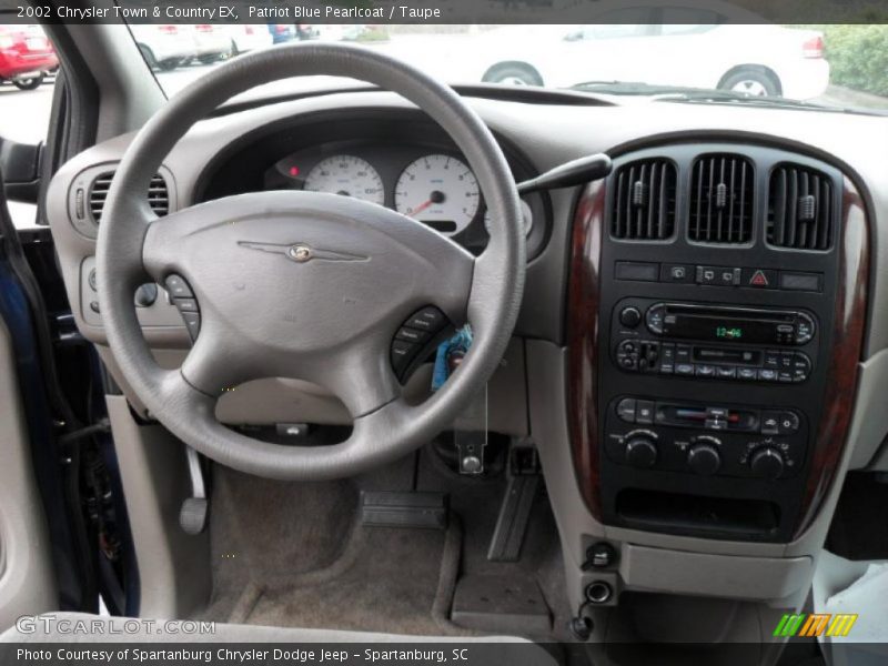 Patriot Blue Pearlcoat / Taupe 2002 Chrysler Town & Country EX