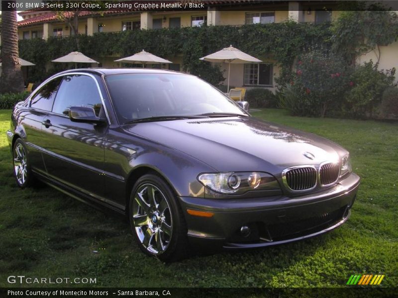 Sparkling Graphite Metallic / Black 2006 BMW 3 Series 330i Coupe