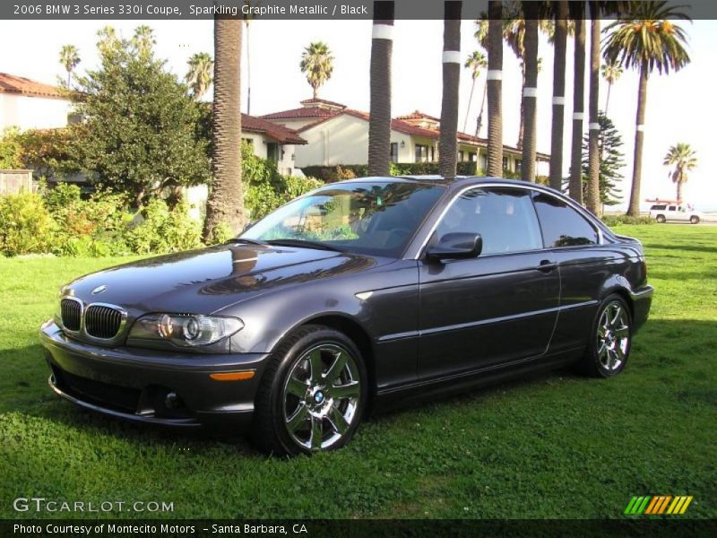 Sparkling Graphite Metallic / Black 2006 BMW 3 Series 330i Coupe