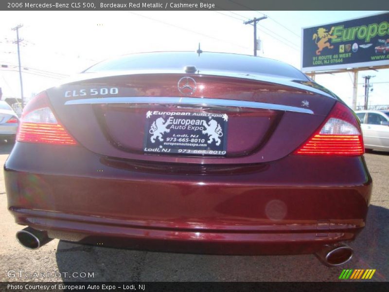 Bordeaux Red Metallic / Cashmere Beige 2006 Mercedes-Benz CLS 500
