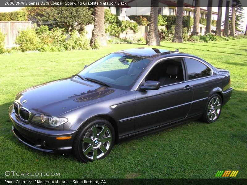 Sparkling Graphite Metallic / Black 2006 BMW 3 Series 330i Coupe