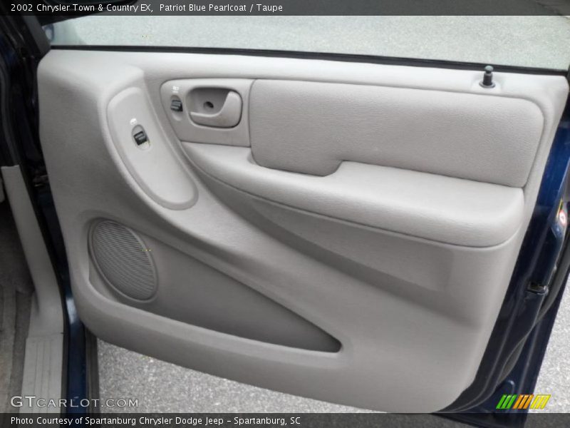 Patriot Blue Pearlcoat / Taupe 2002 Chrysler Town & Country EX