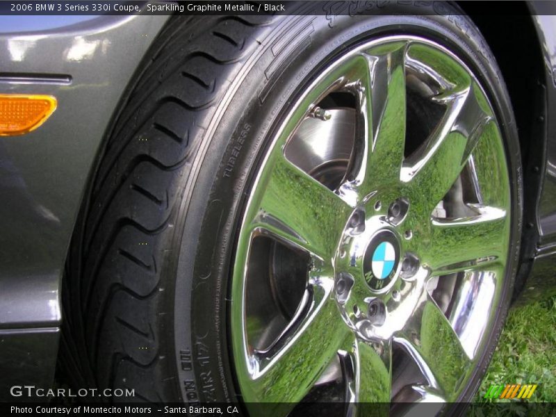 Sparkling Graphite Metallic / Black 2006 BMW 3 Series 330i Coupe