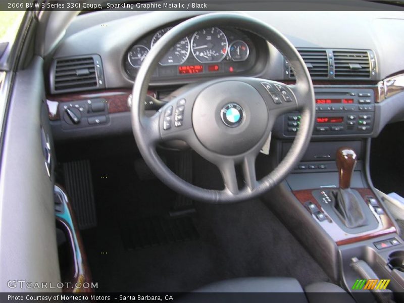 Sparkling Graphite Metallic / Black 2006 BMW 3 Series 330i Coupe