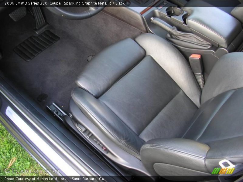 Sparkling Graphite Metallic / Black 2006 BMW 3 Series 330i Coupe