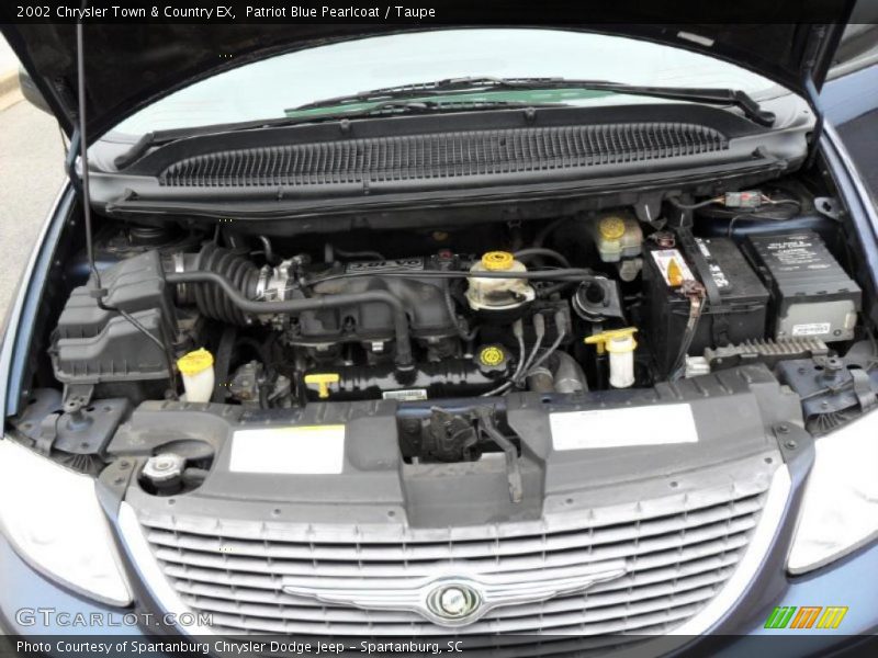 Patriot Blue Pearlcoat / Taupe 2002 Chrysler Town & Country EX