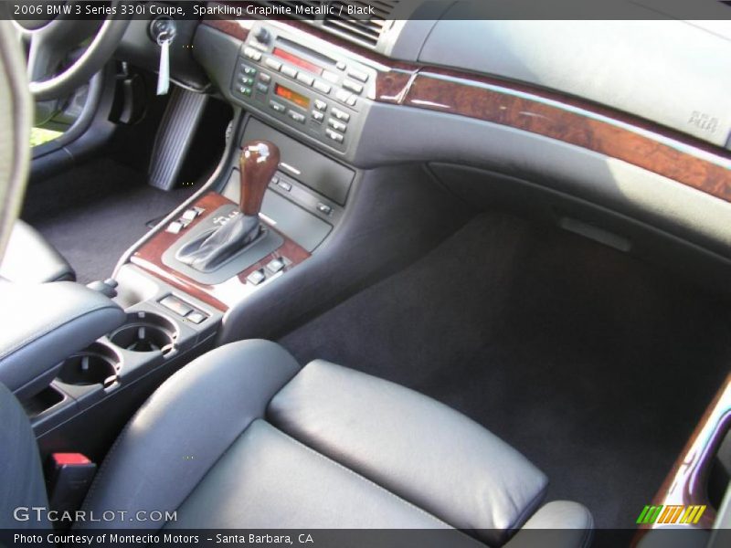 Sparkling Graphite Metallic / Black 2006 BMW 3 Series 330i Coupe