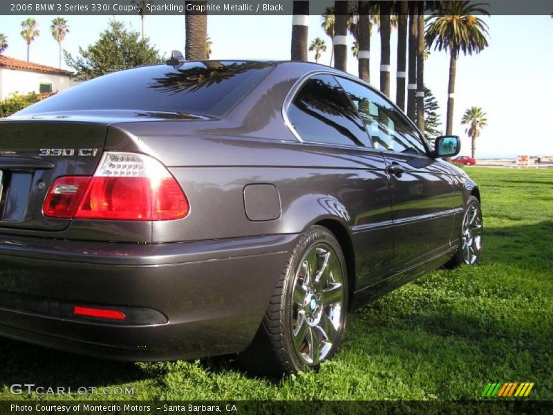 Sparkling Graphite Metallic / Black 2006 BMW 3 Series 330i Coupe