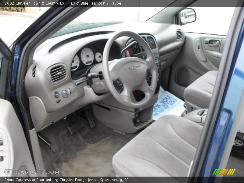 Patriot Blue Pearlcoat / Taupe 2002 Chrysler Town & Country EX