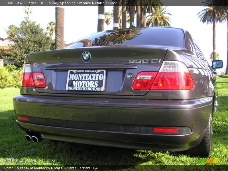 Sparkling Graphite Metallic / Black 2006 BMW 3 Series 330i Coupe